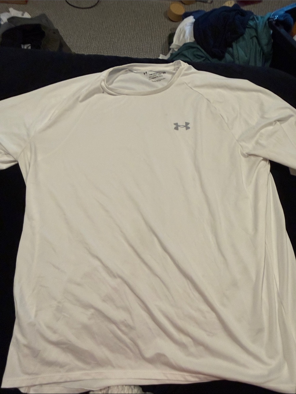 Under Armour Men’s White Short-Sleeve Athletic Tee